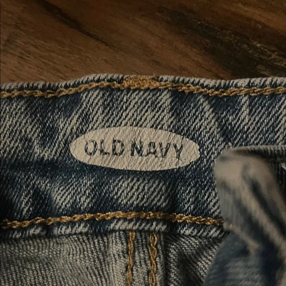 Old Navy Light Blue Distressed Jean Shorts - Picture 2 of 3